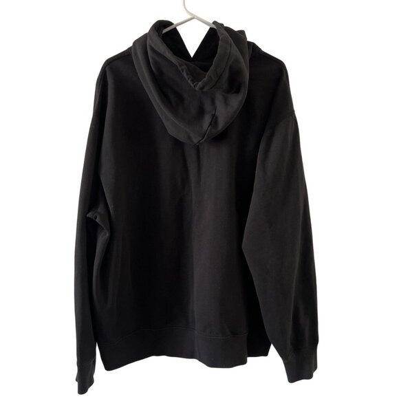 Ralph Lauren Black Pullover Hoodie With Red Logo Drawstring Hood & Kangaroo Pock - Picture 3 of 14